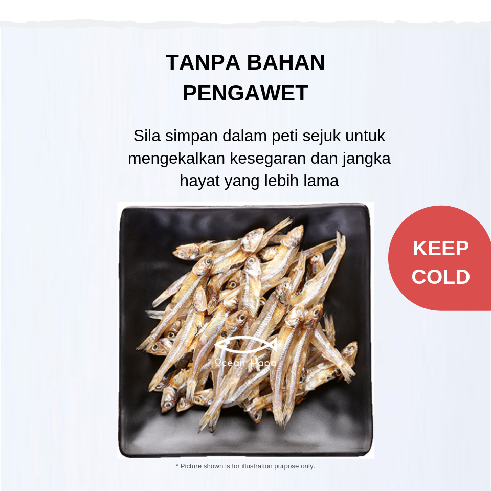 Proces Ikan Bilis Ocean Papa